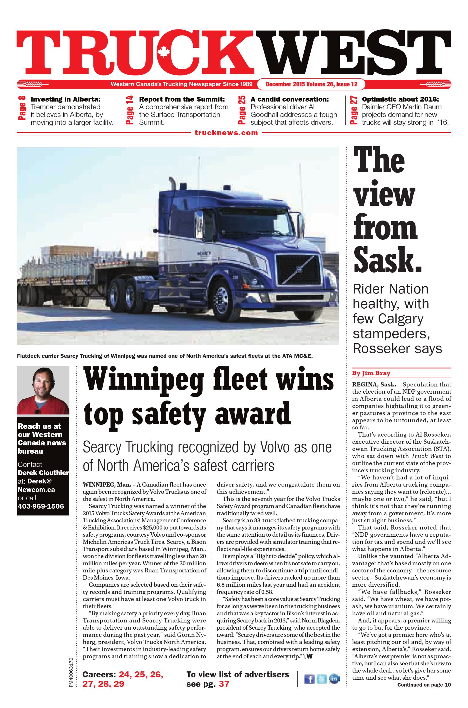 Truck News West – December 2015