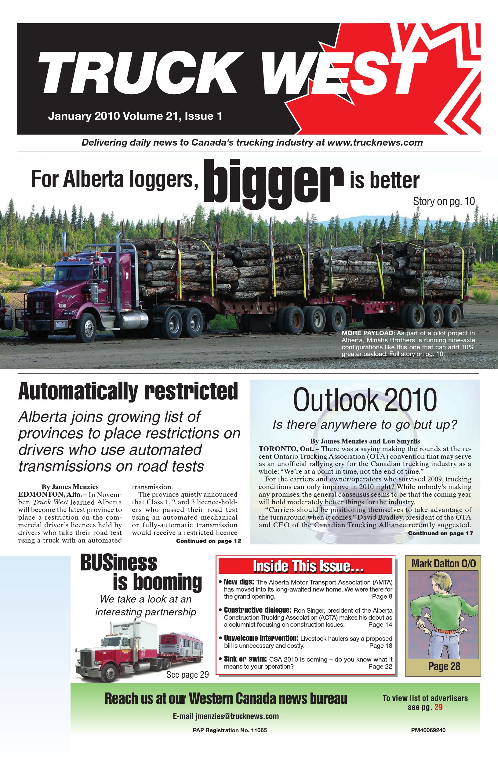 Truck News West – January 2010