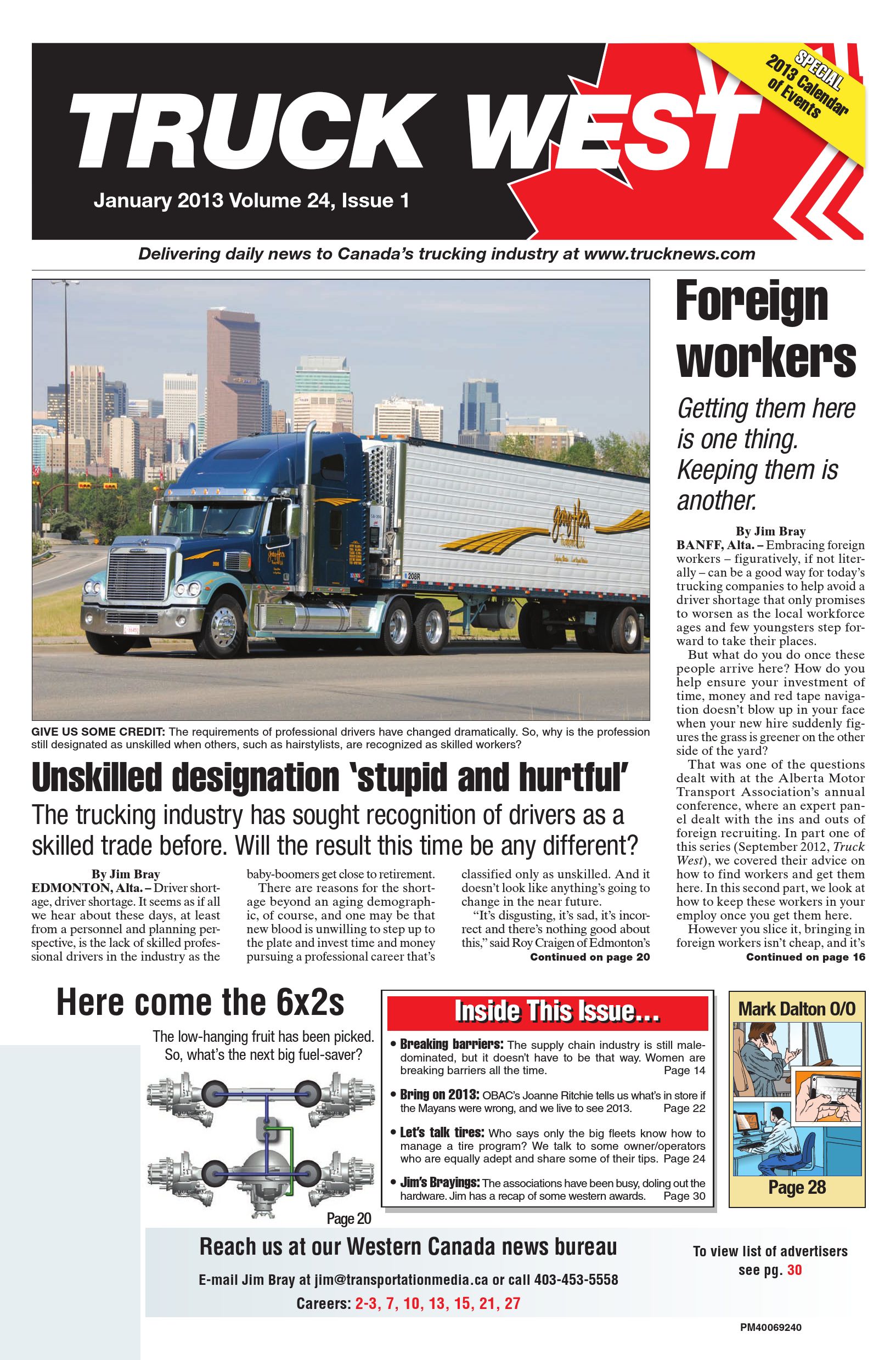 Truck News West – January 2013