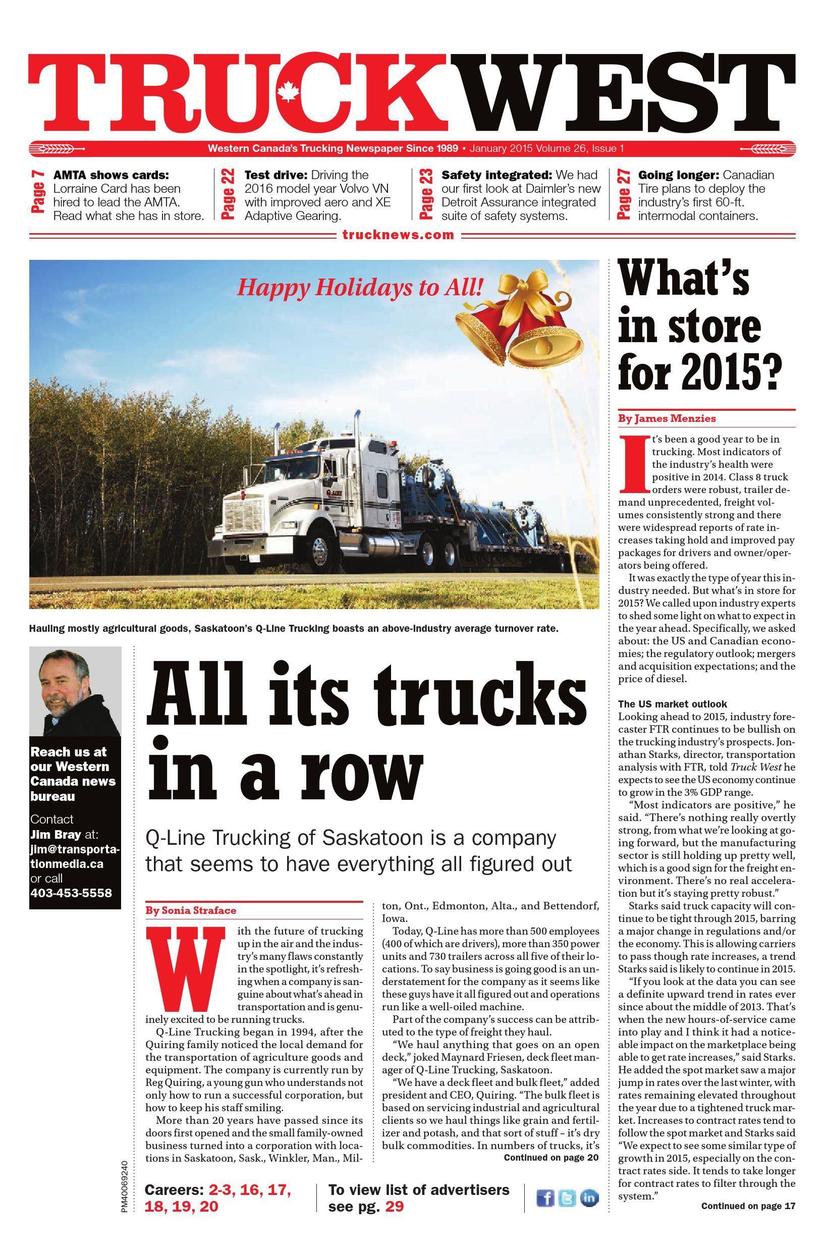 Truck News West – January 2015