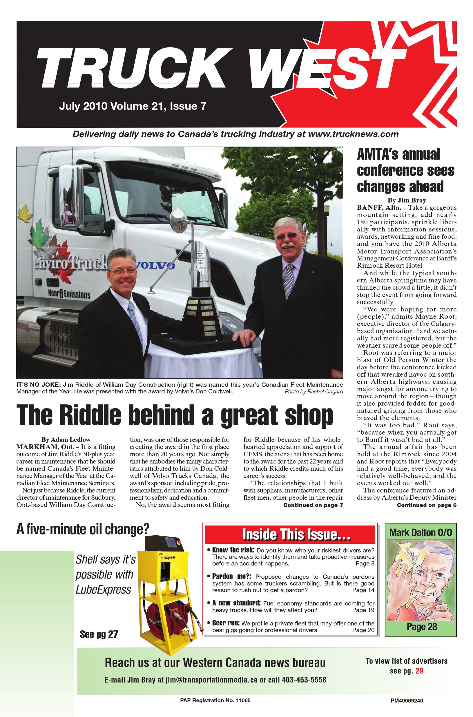 Truck News West – July 2010