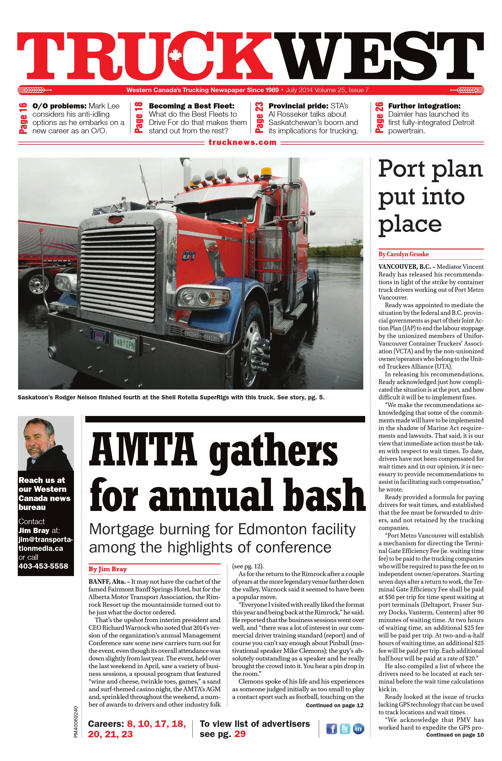 Truck News West – July 2014