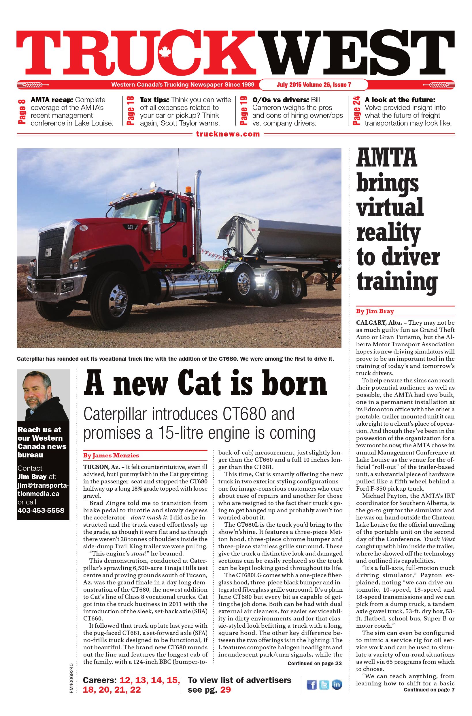 Truck News West – July 2015