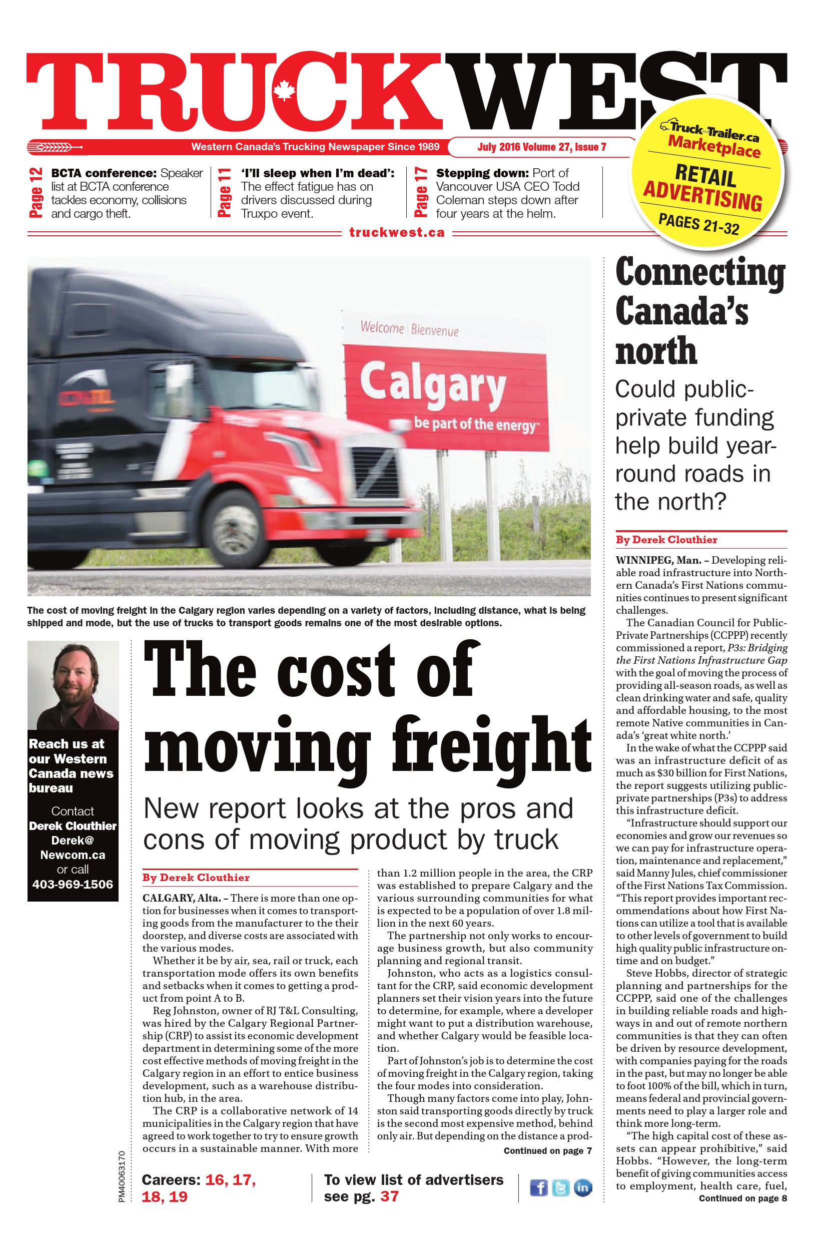 Truck News West – July 2016