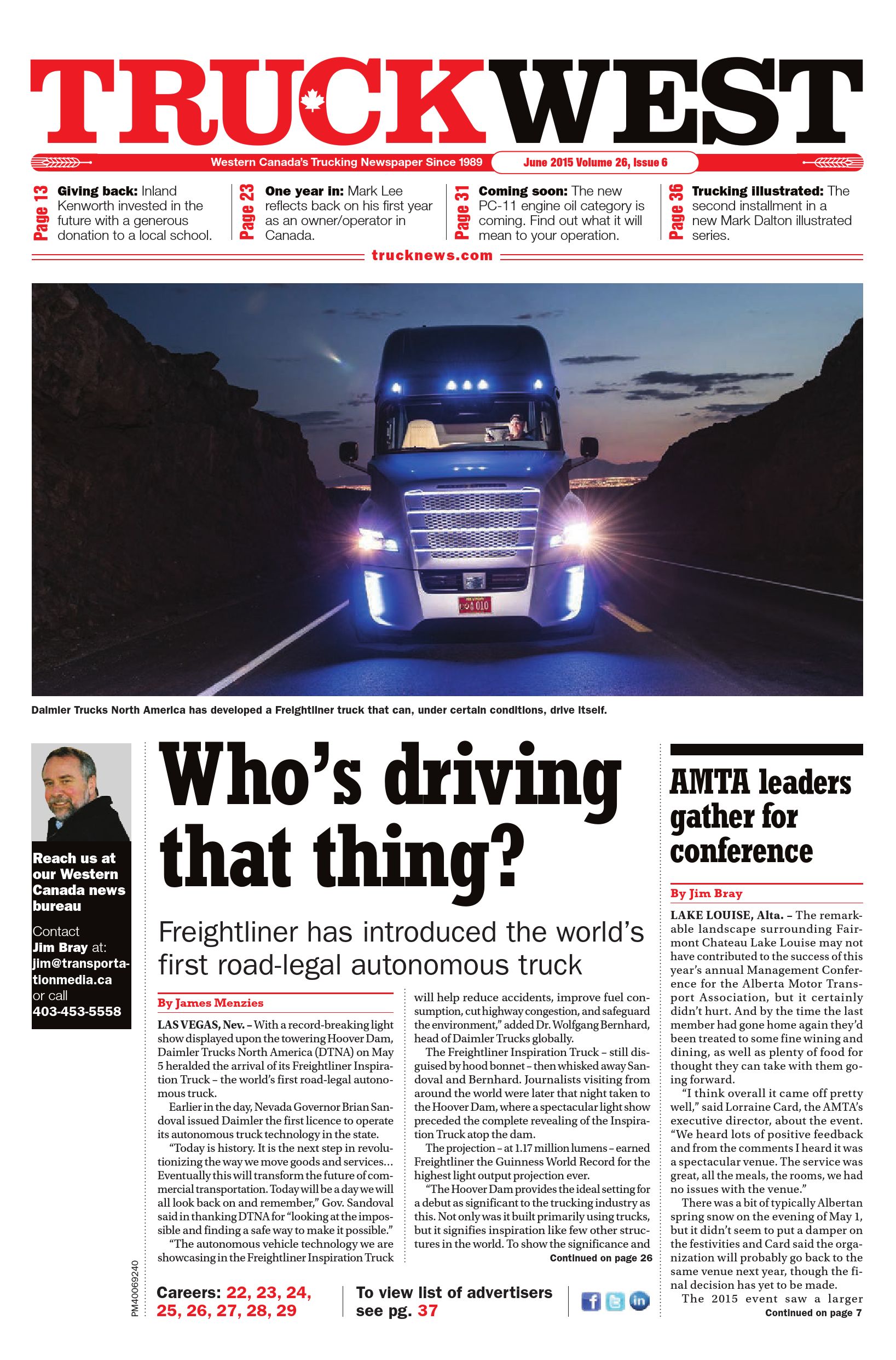 Truck News West – June 2015