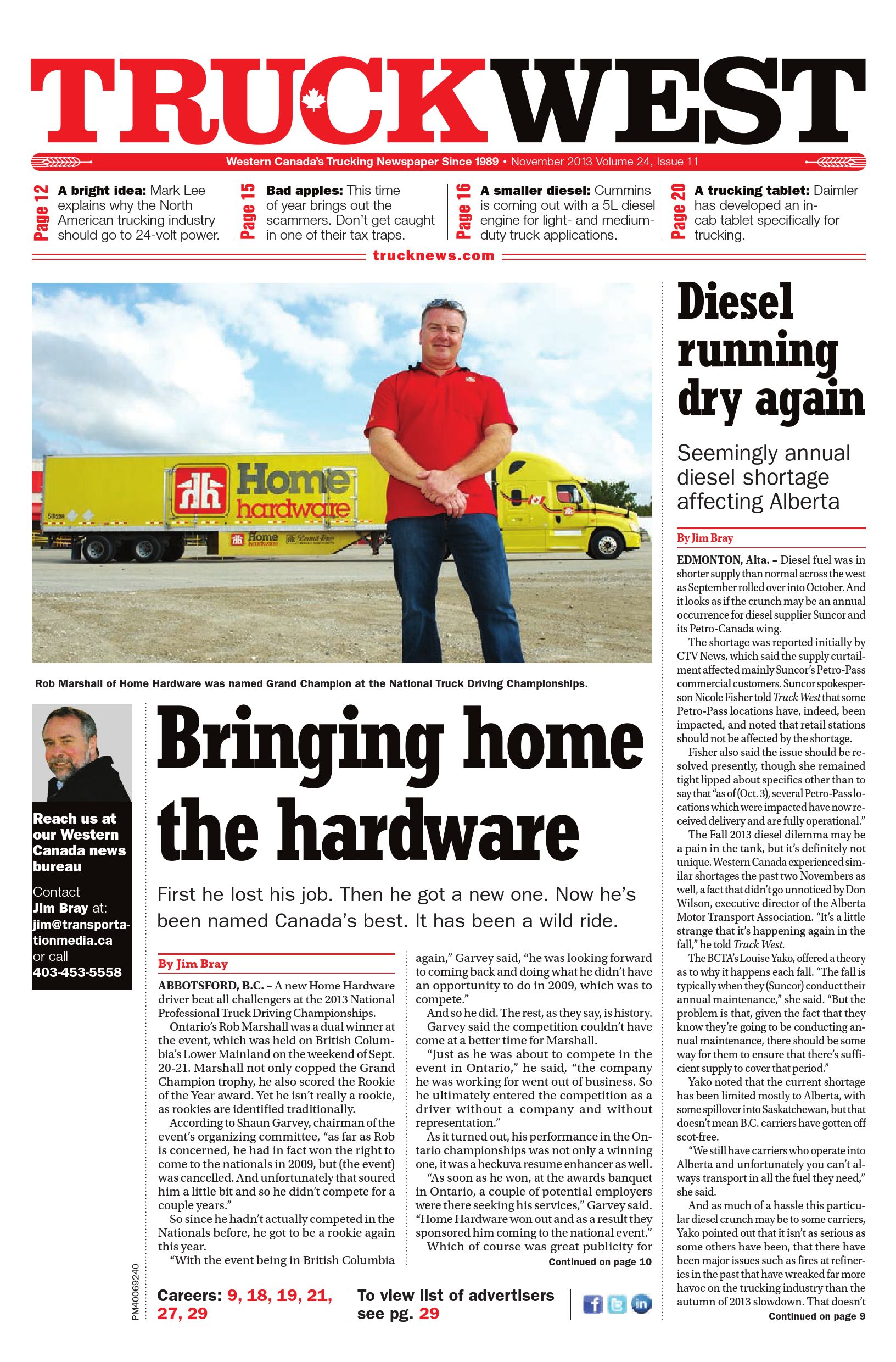 Truck News West – November 2013