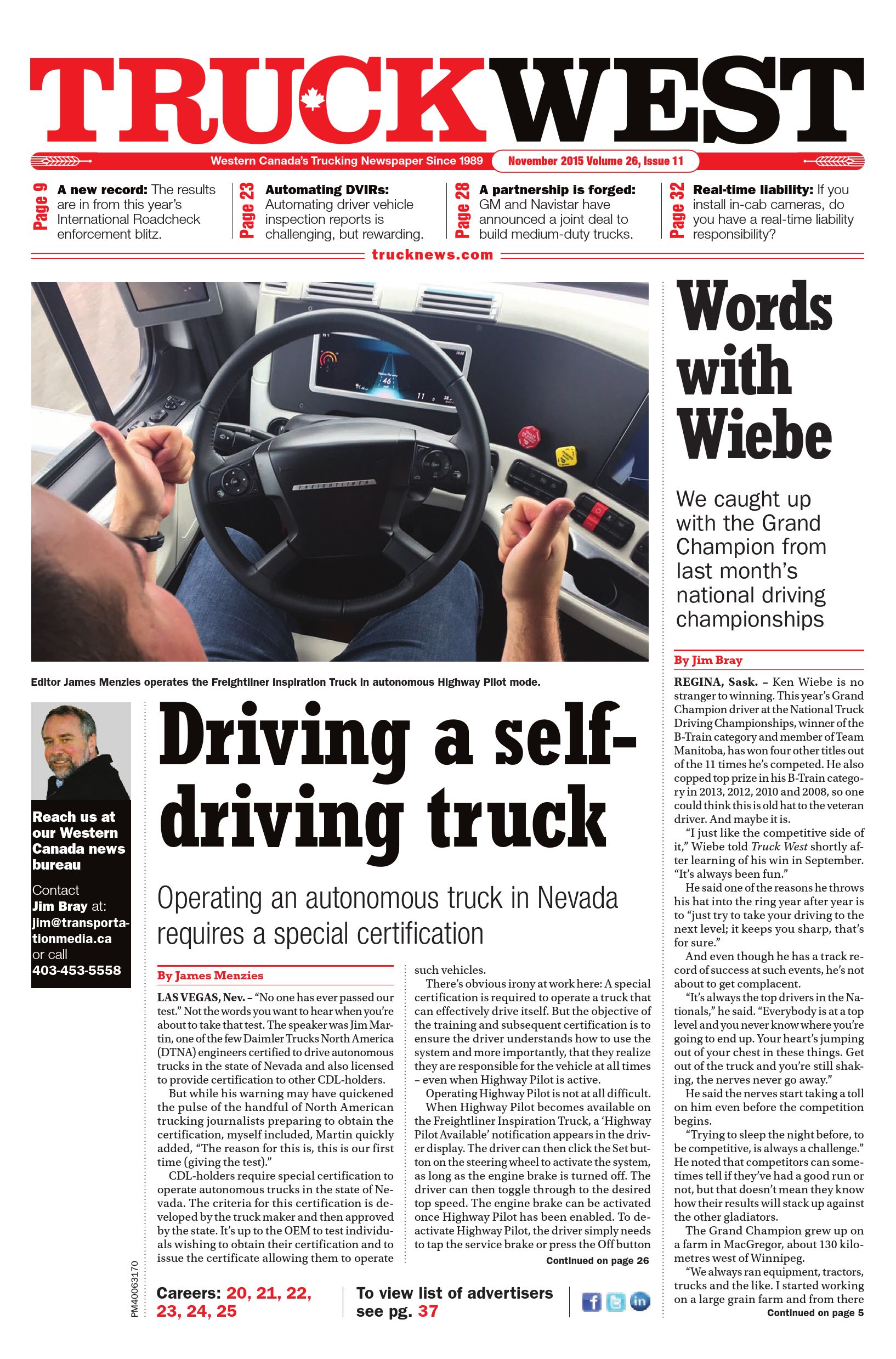 Truck News West – November 2015