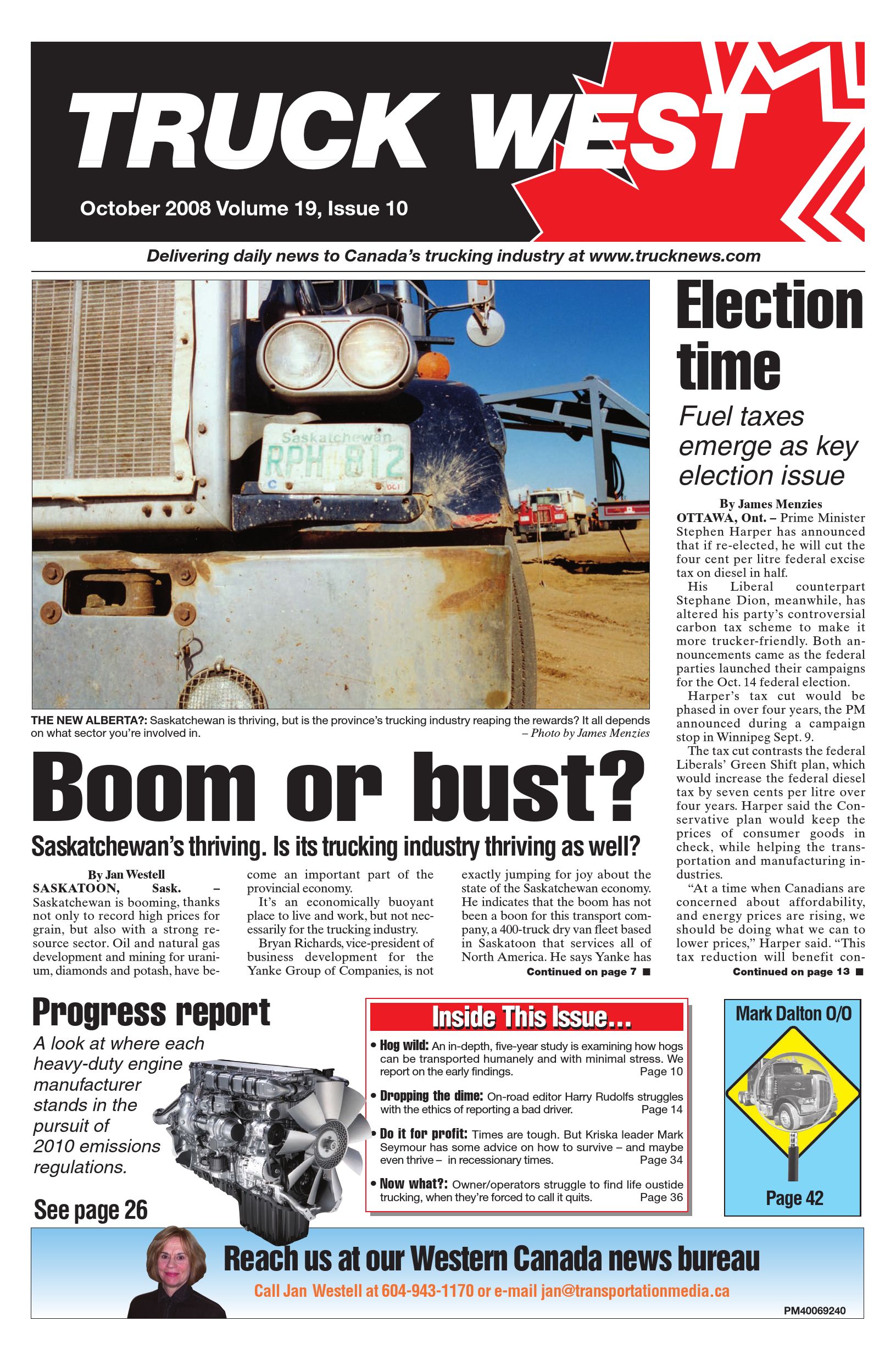 Truck News West – October 2008