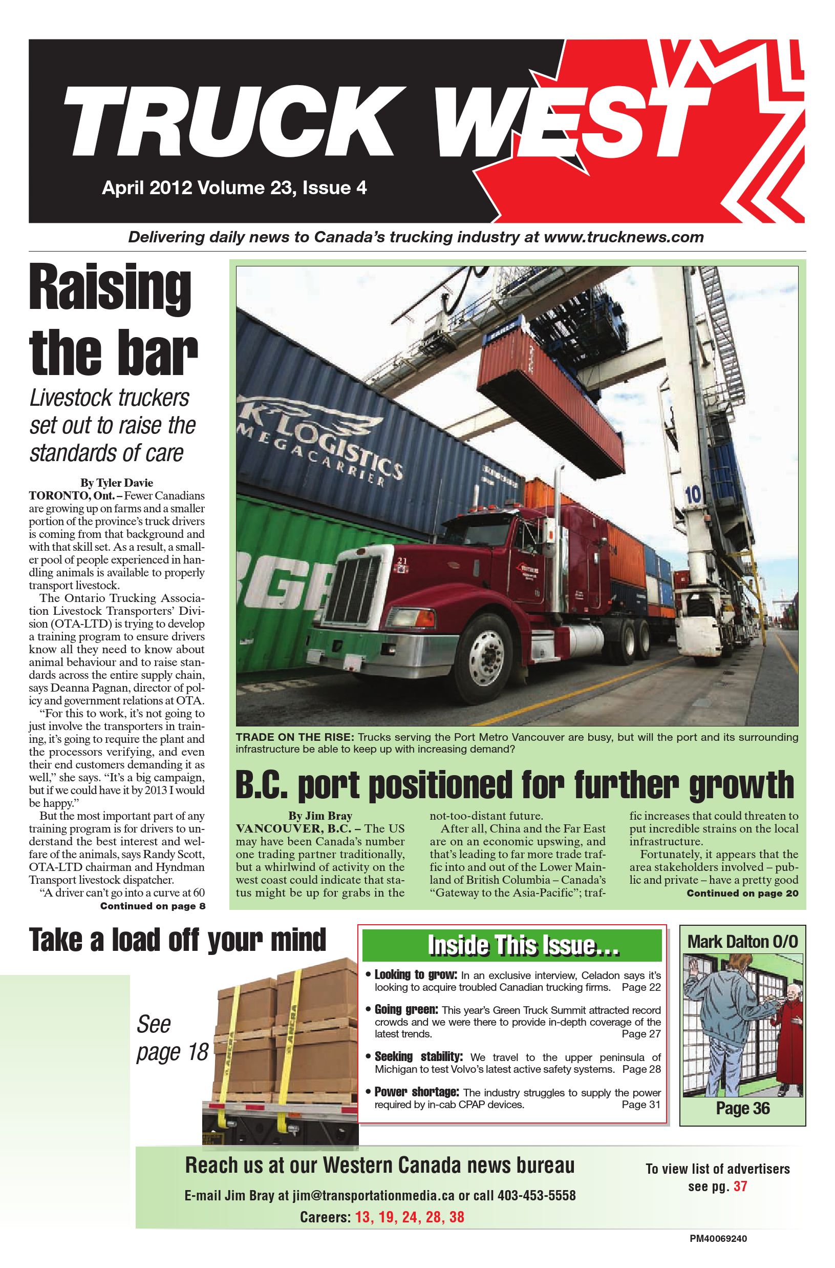 Truck News West – April 2012