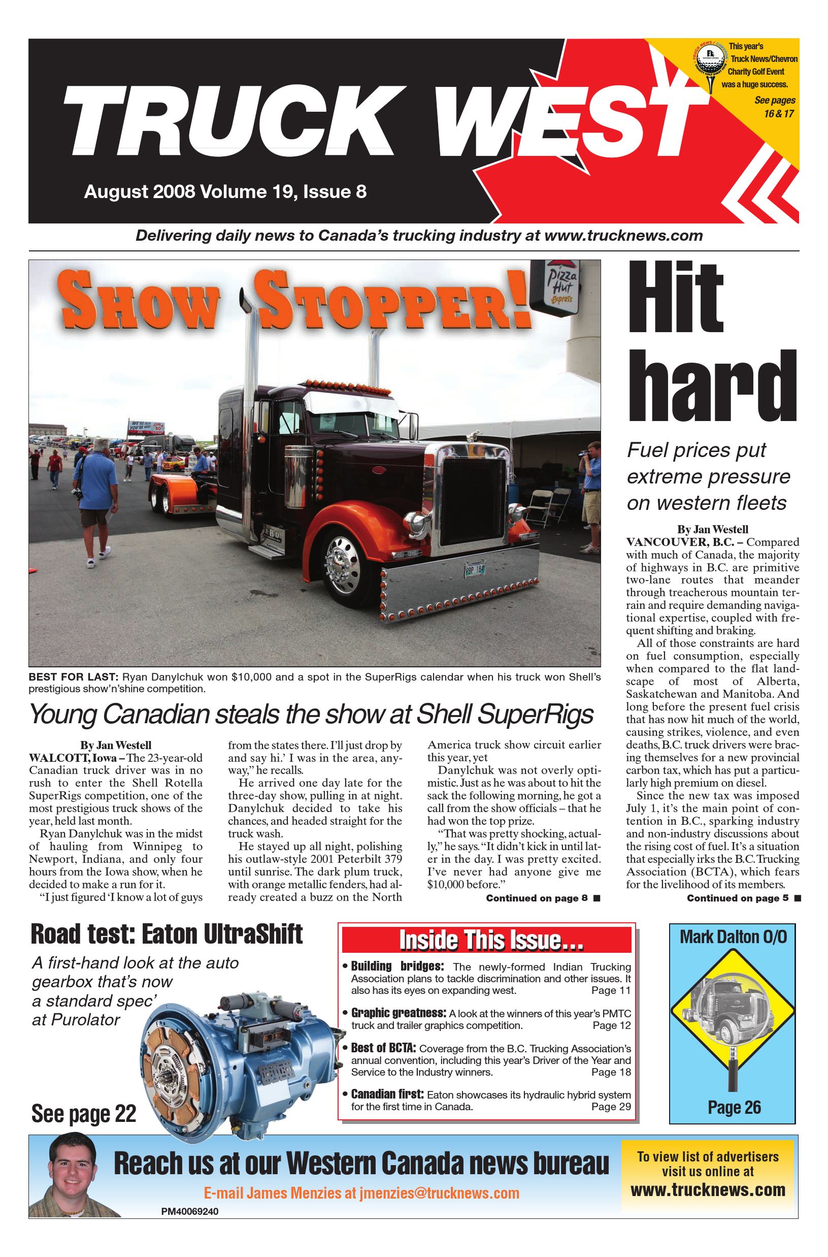 Truck News West – August 2008