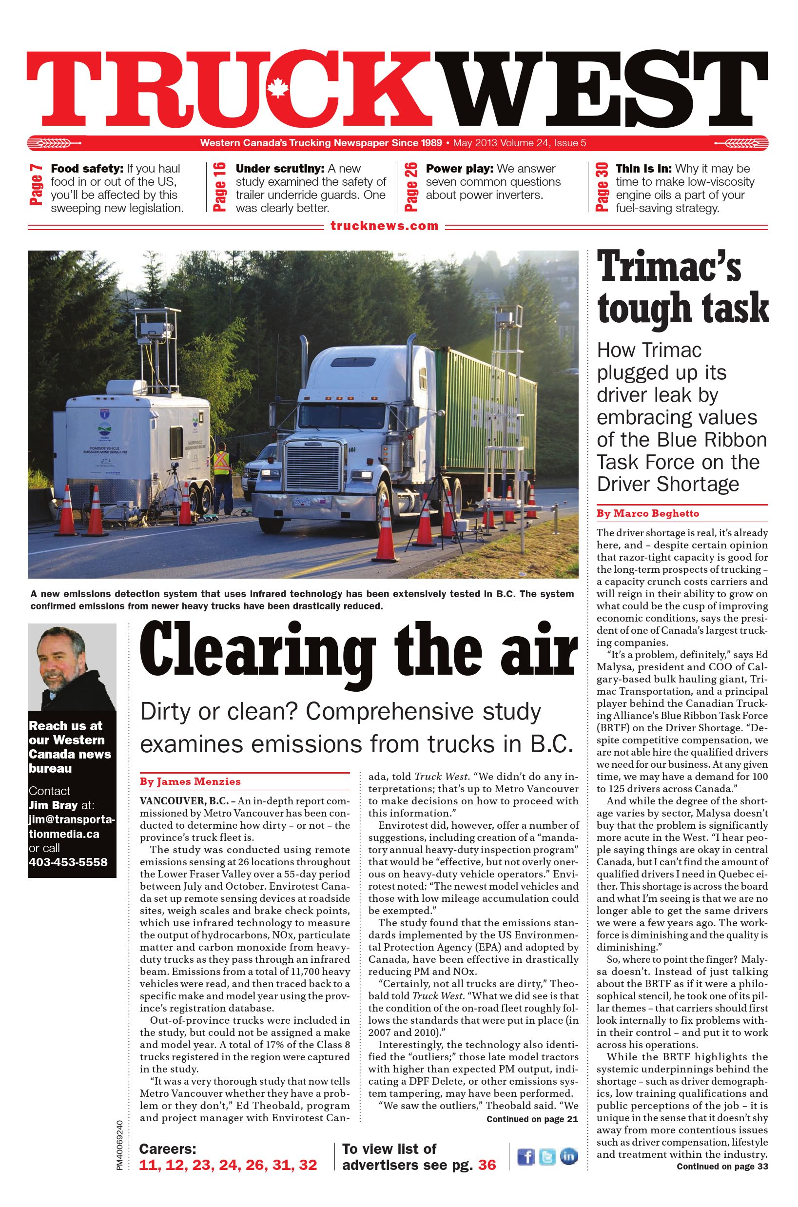 Truck News West – May 2013