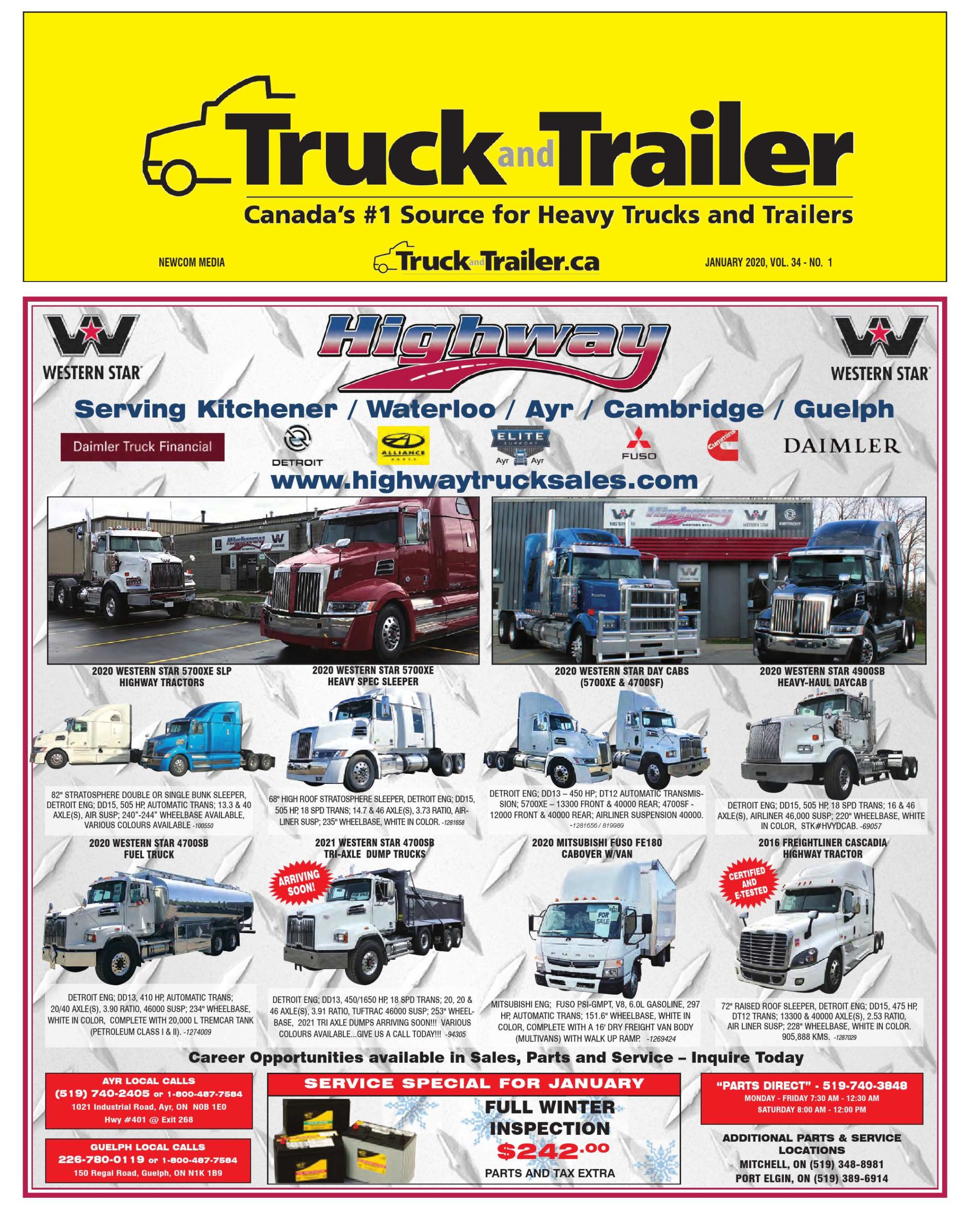 Truck and Trailer – 1 janvier 2020