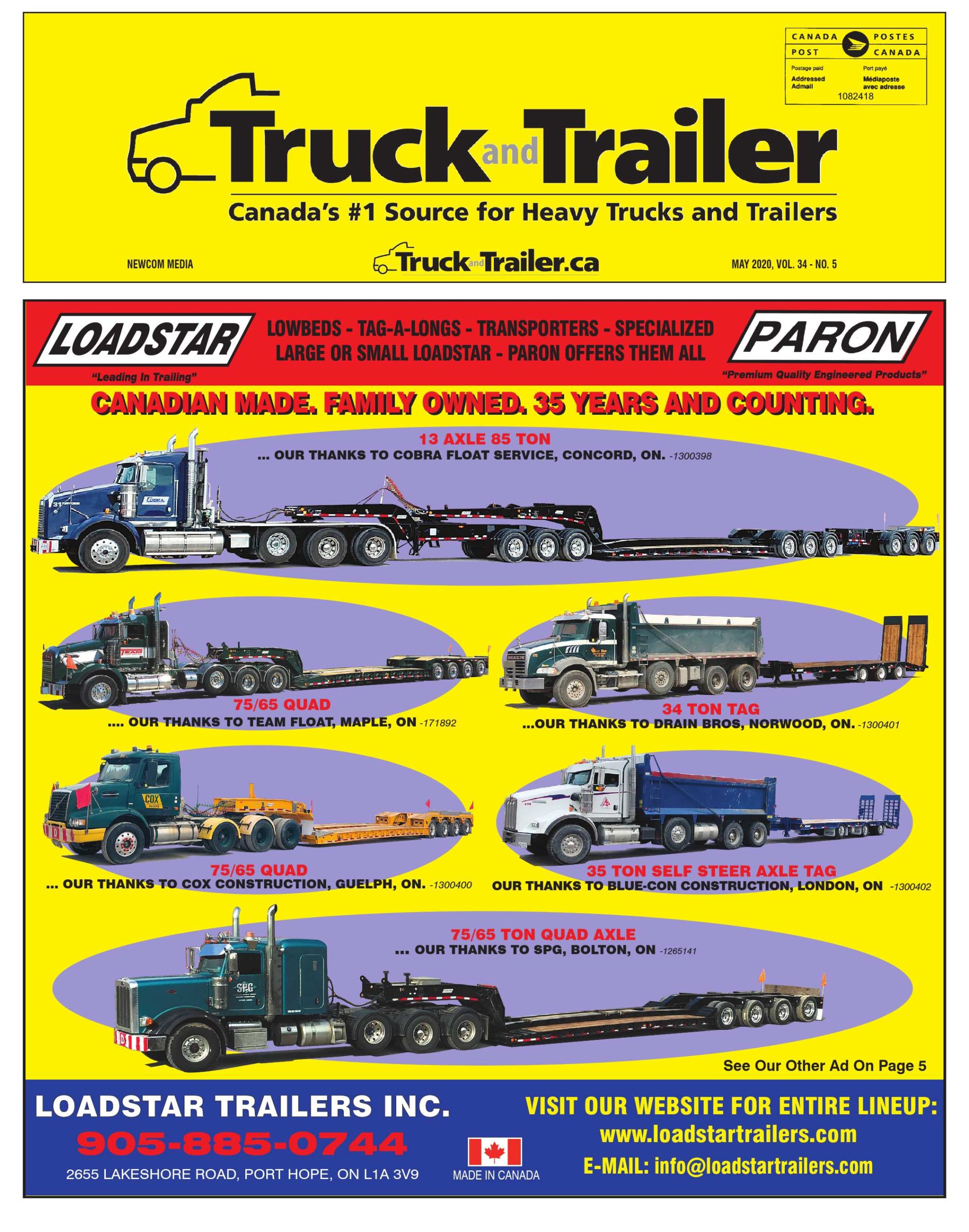 Truck and Trailer – 1 mai 2020