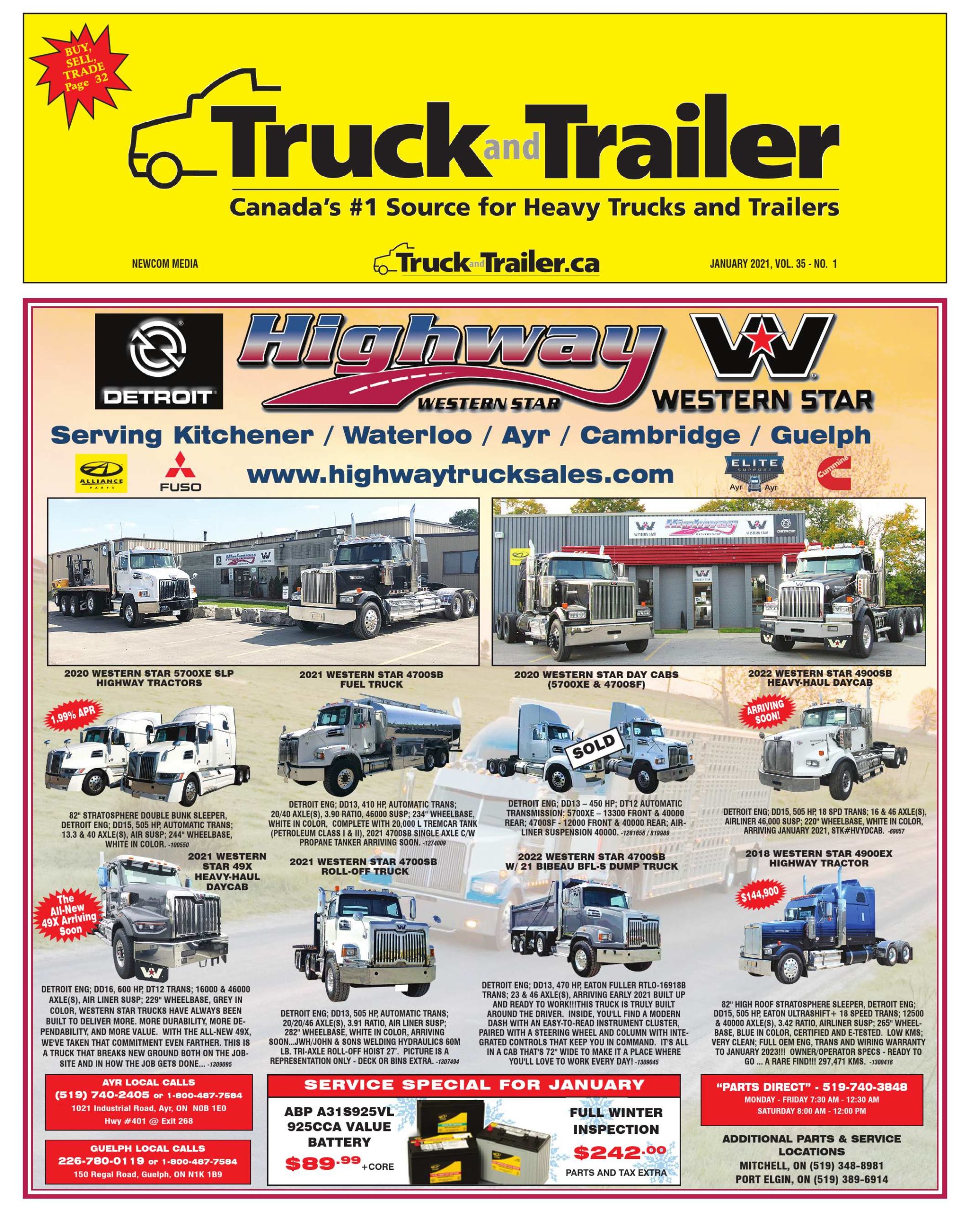 Truck and Trailer – 1 janvier 2021