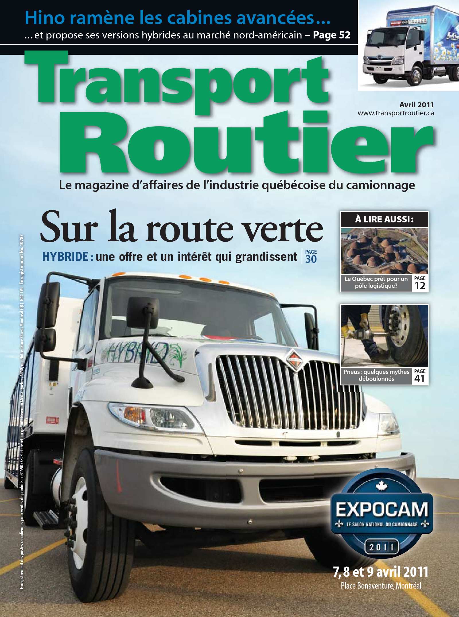 Transport routier – 1 avril 2011