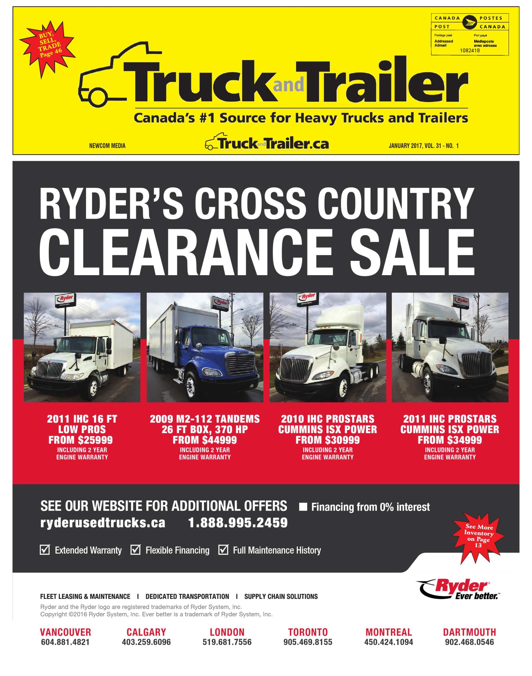 Truck and Trailer – 1 janvier 2017