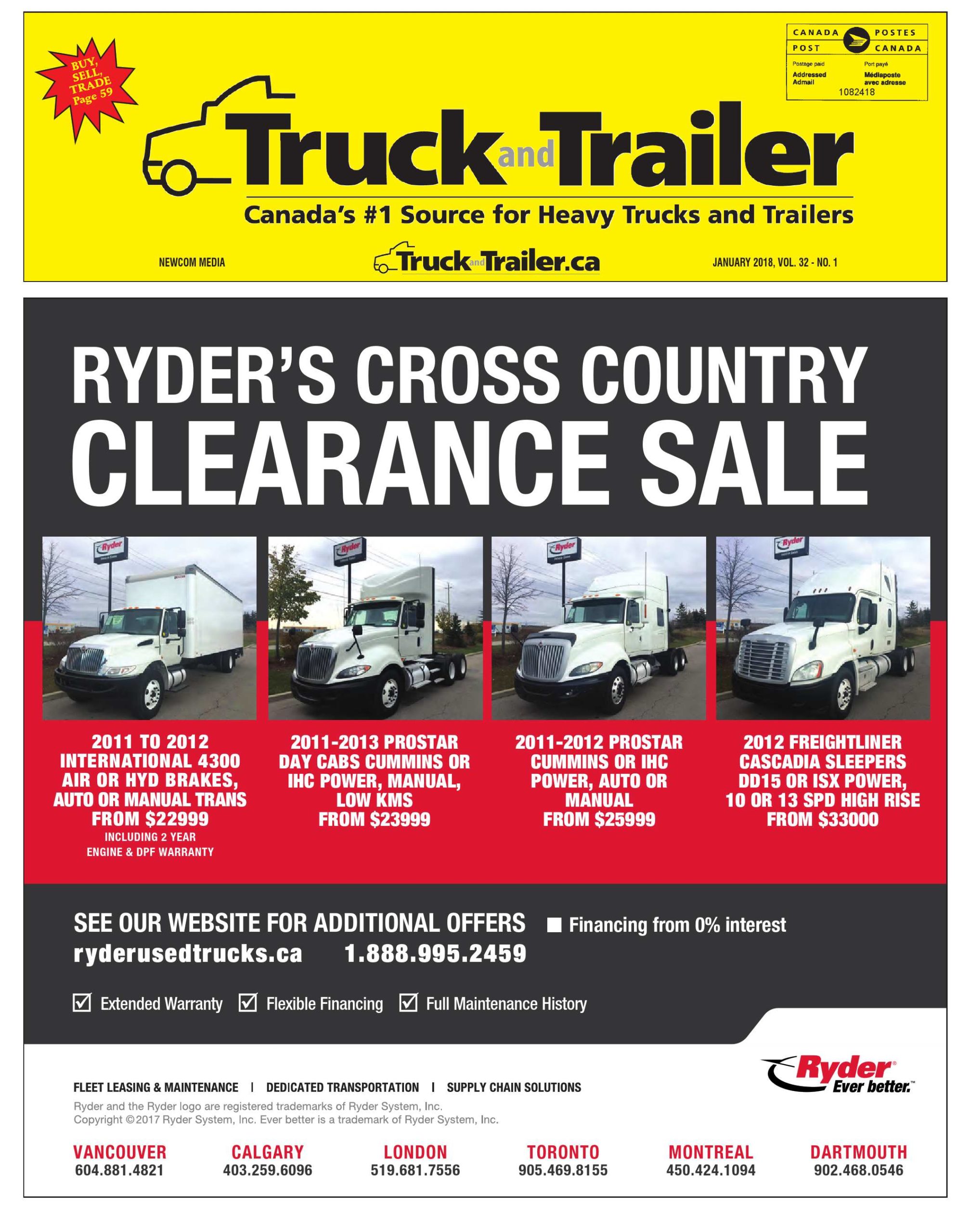 Truck and Trailer – 1 janvier 2018