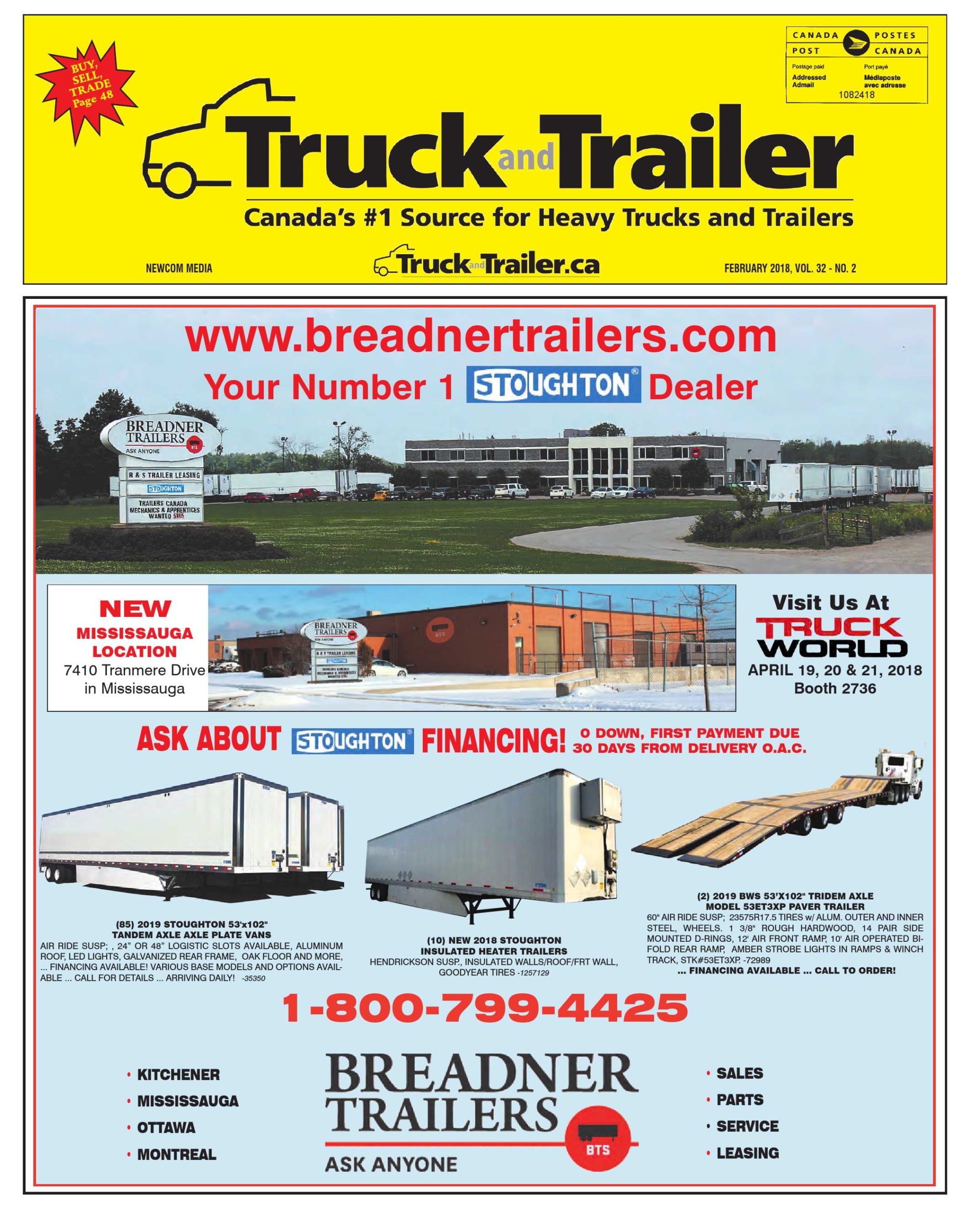 Truck and Trailer – 1 février 2018