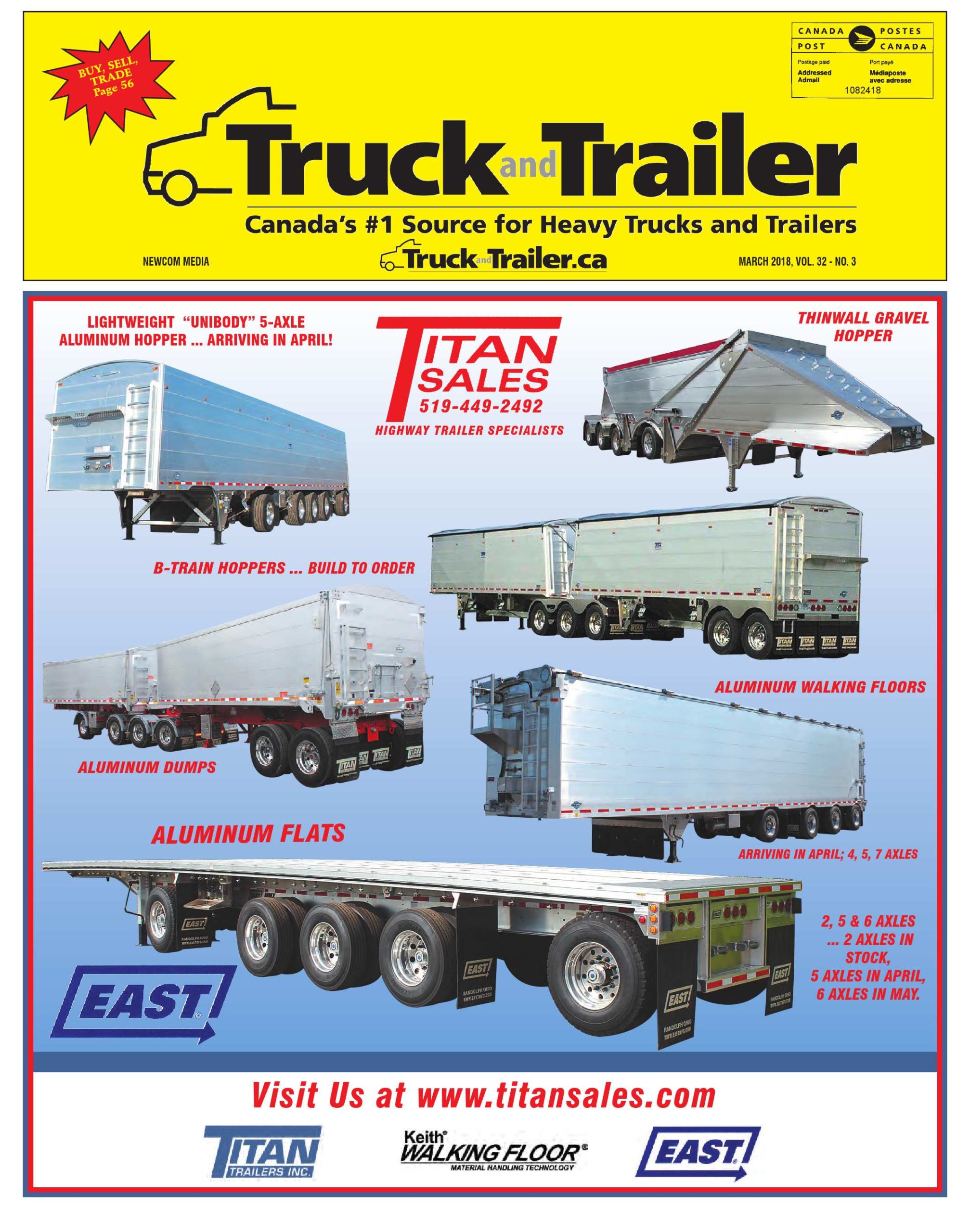 Truck and Trailer – 1 mars 2018