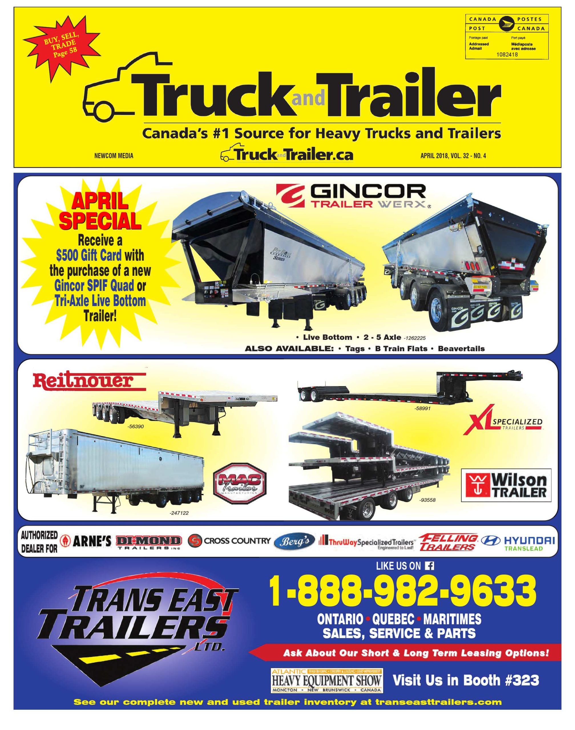 Truck and Trailer – 1 avril 2018