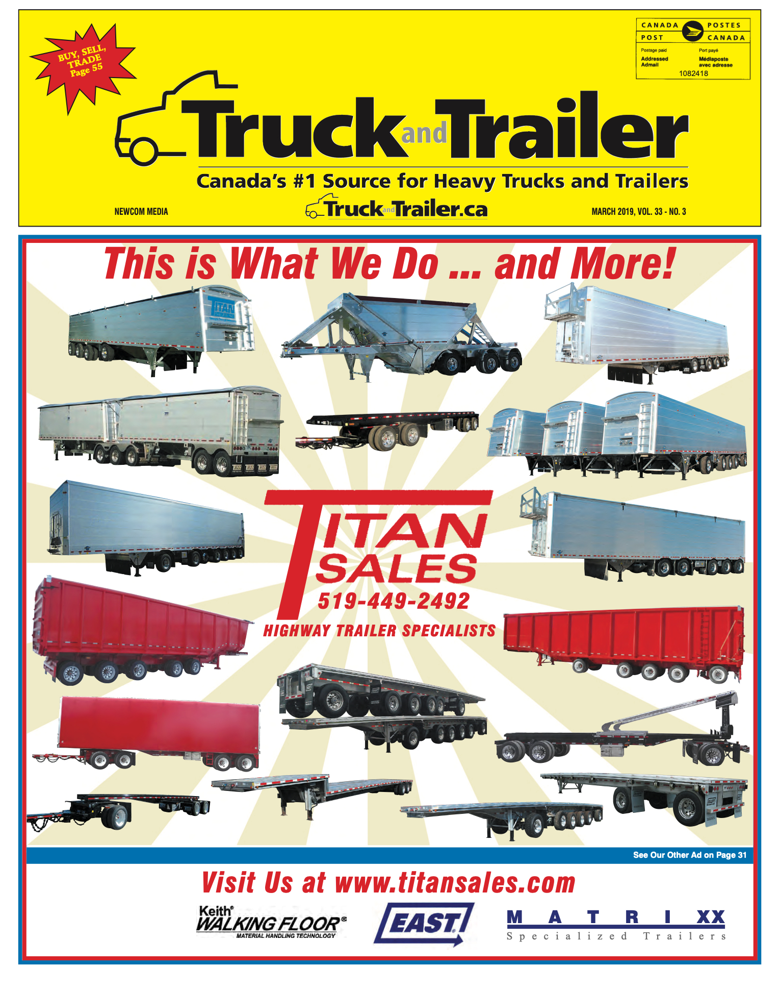 Truck and Trailer – 1 mars 2019