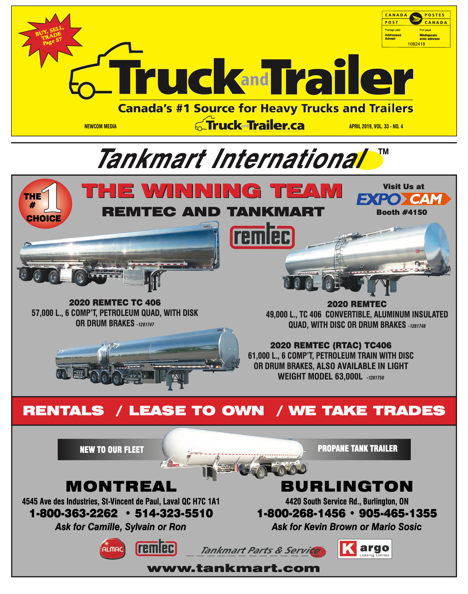 Truck and Trailer – 1 avril 2019