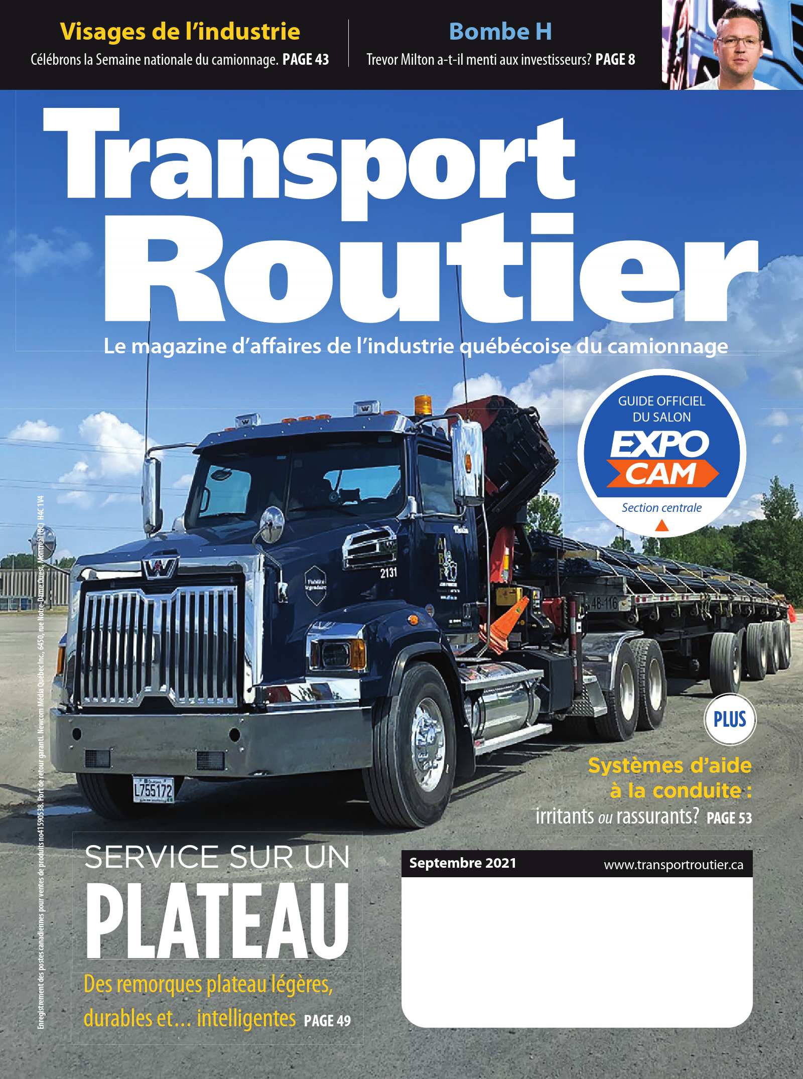 Transport routier – 1 septembre 2021