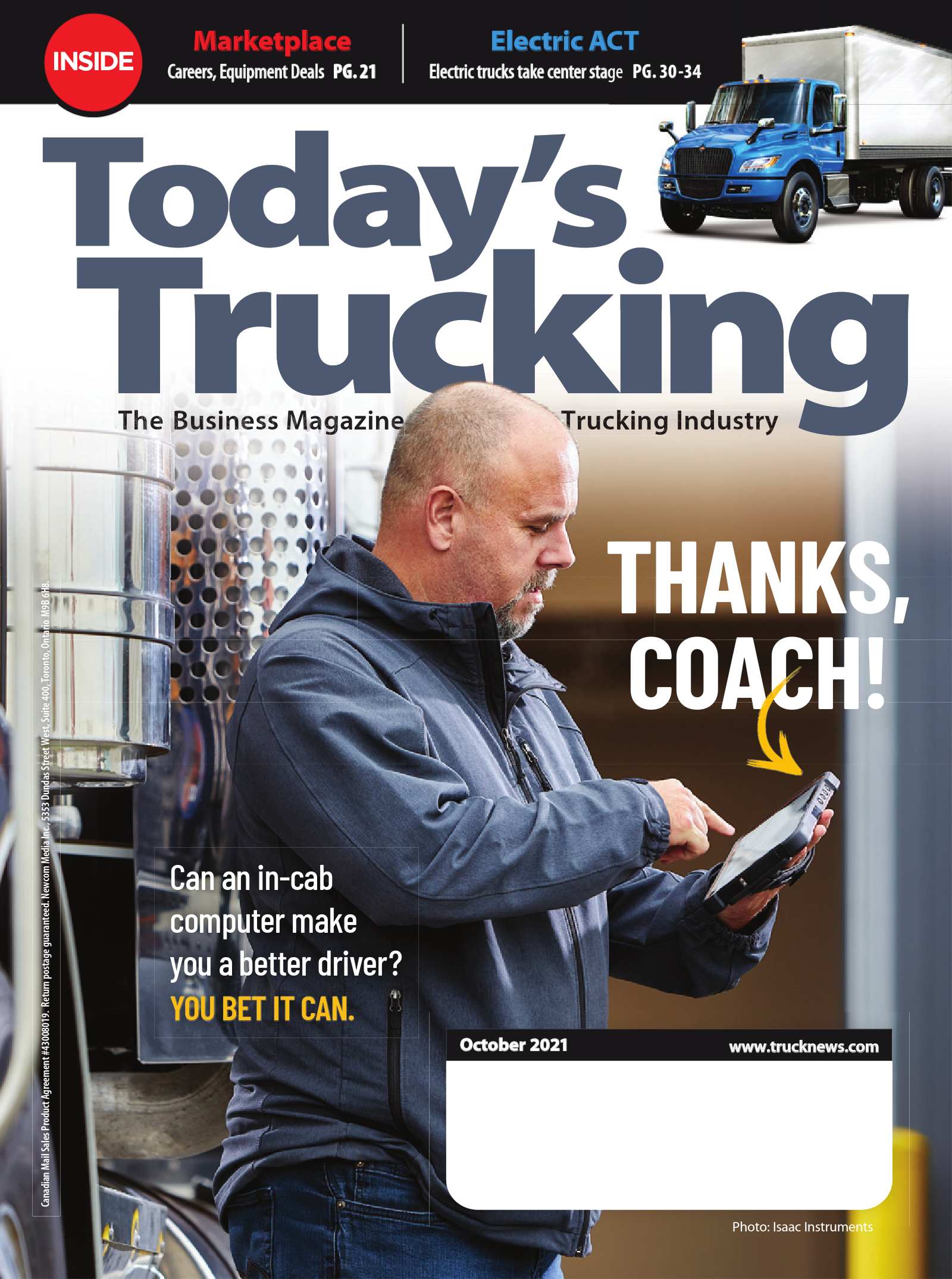 Today’s Trucking – 1 octobre 2021