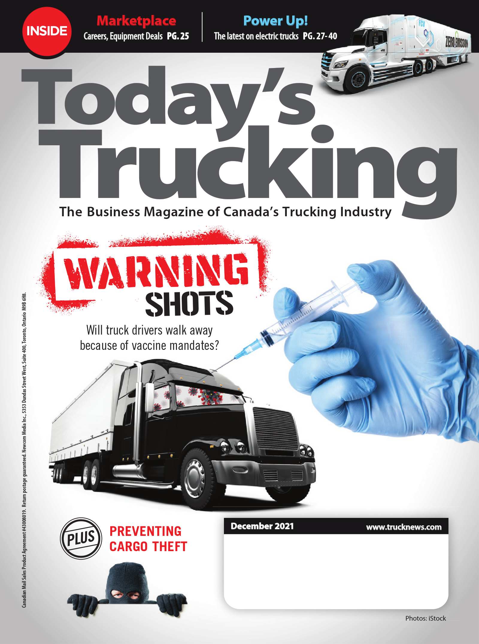 Today’s Trucking – 1 décembre 2021