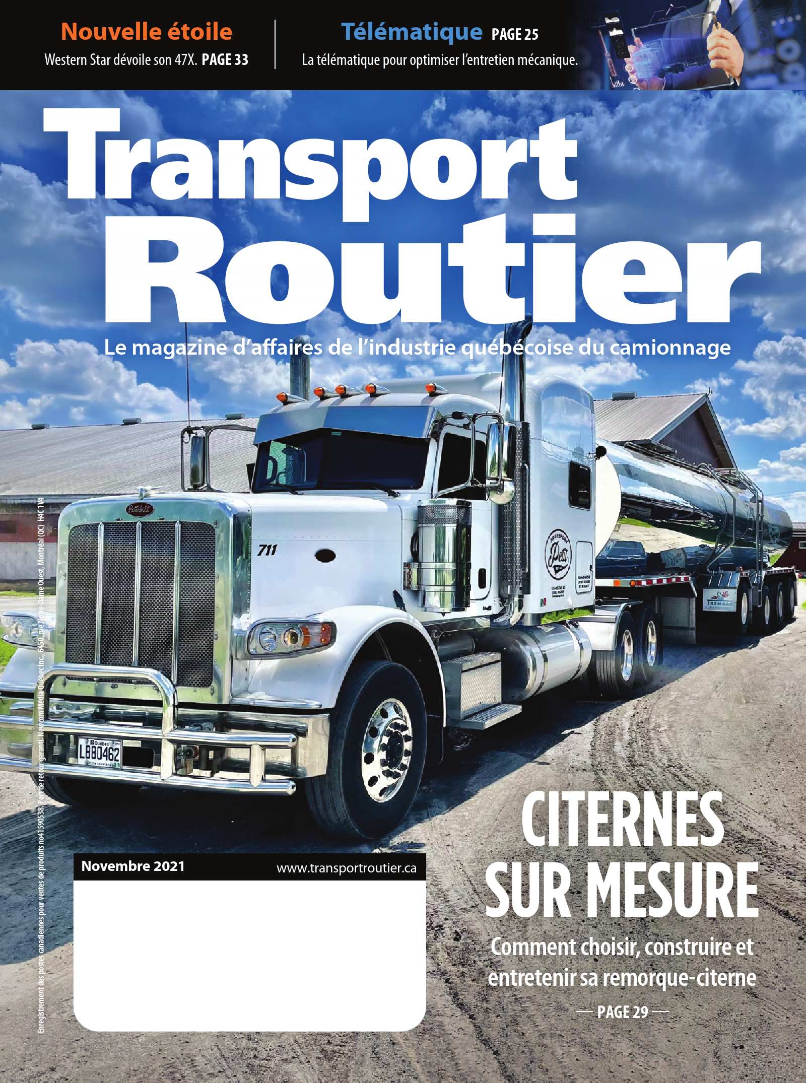 Transport routier – 1 novembre 2021