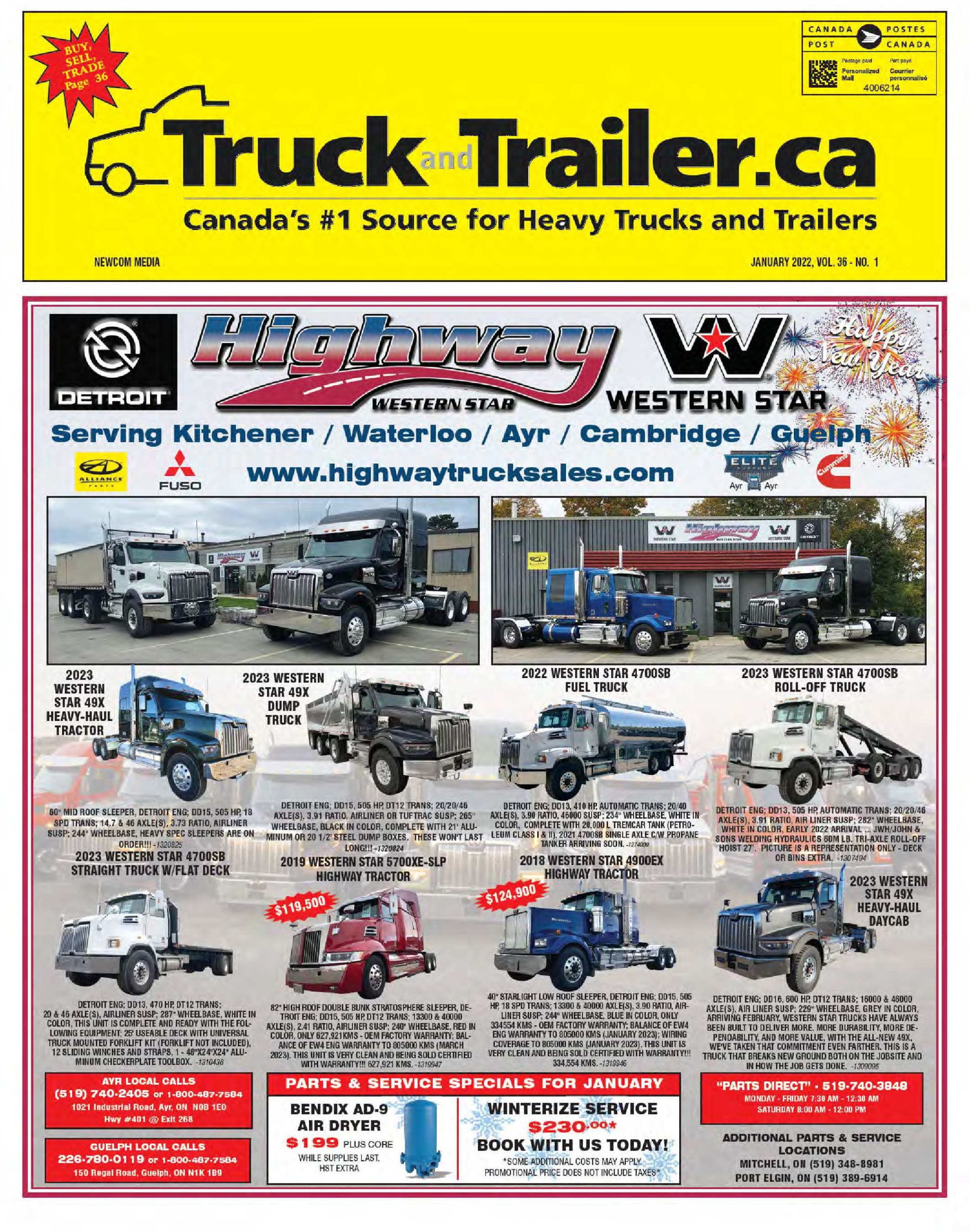 Truck and Trailer – 1 janvier 2022