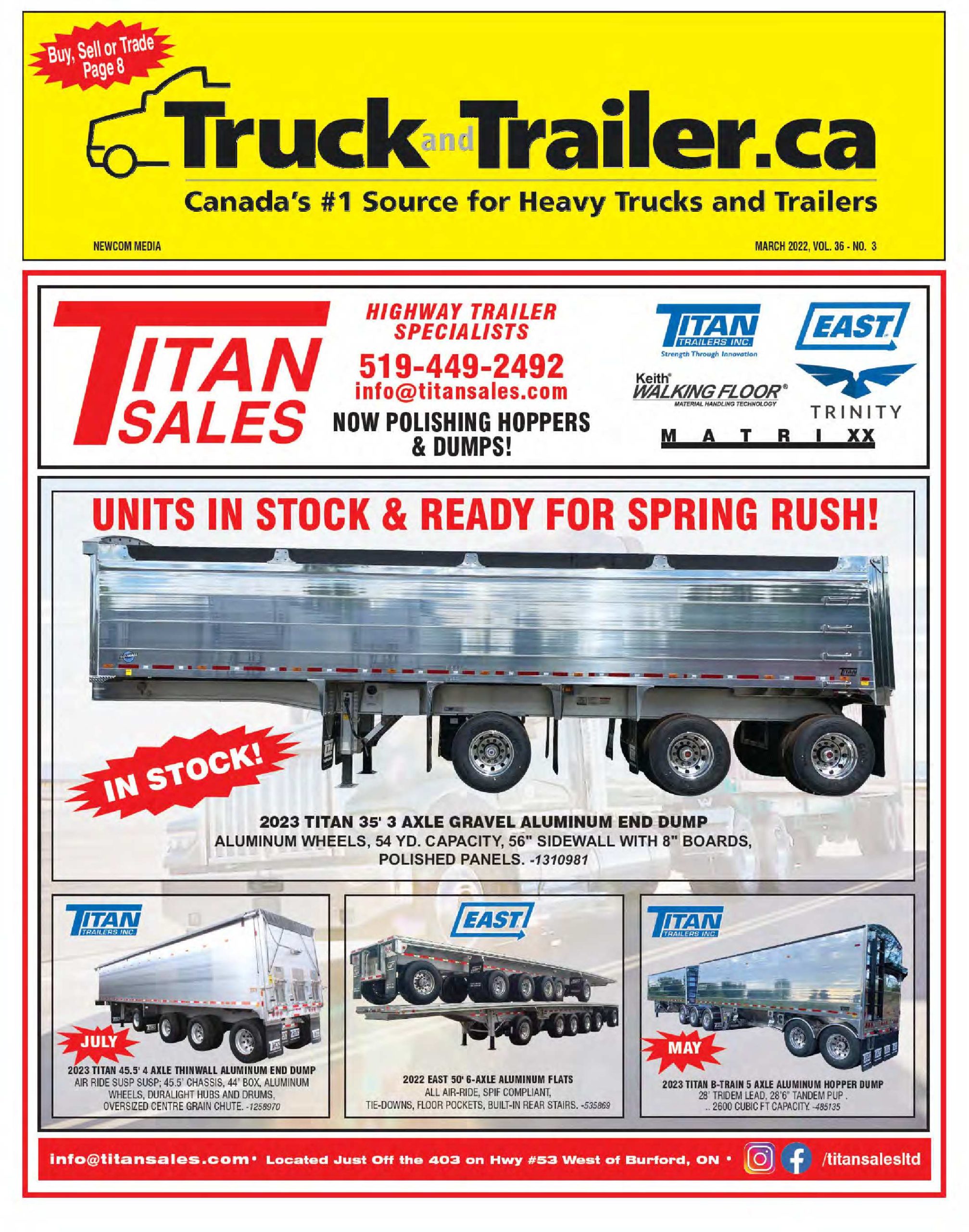 Truck and Trailer – 1 mars 2022