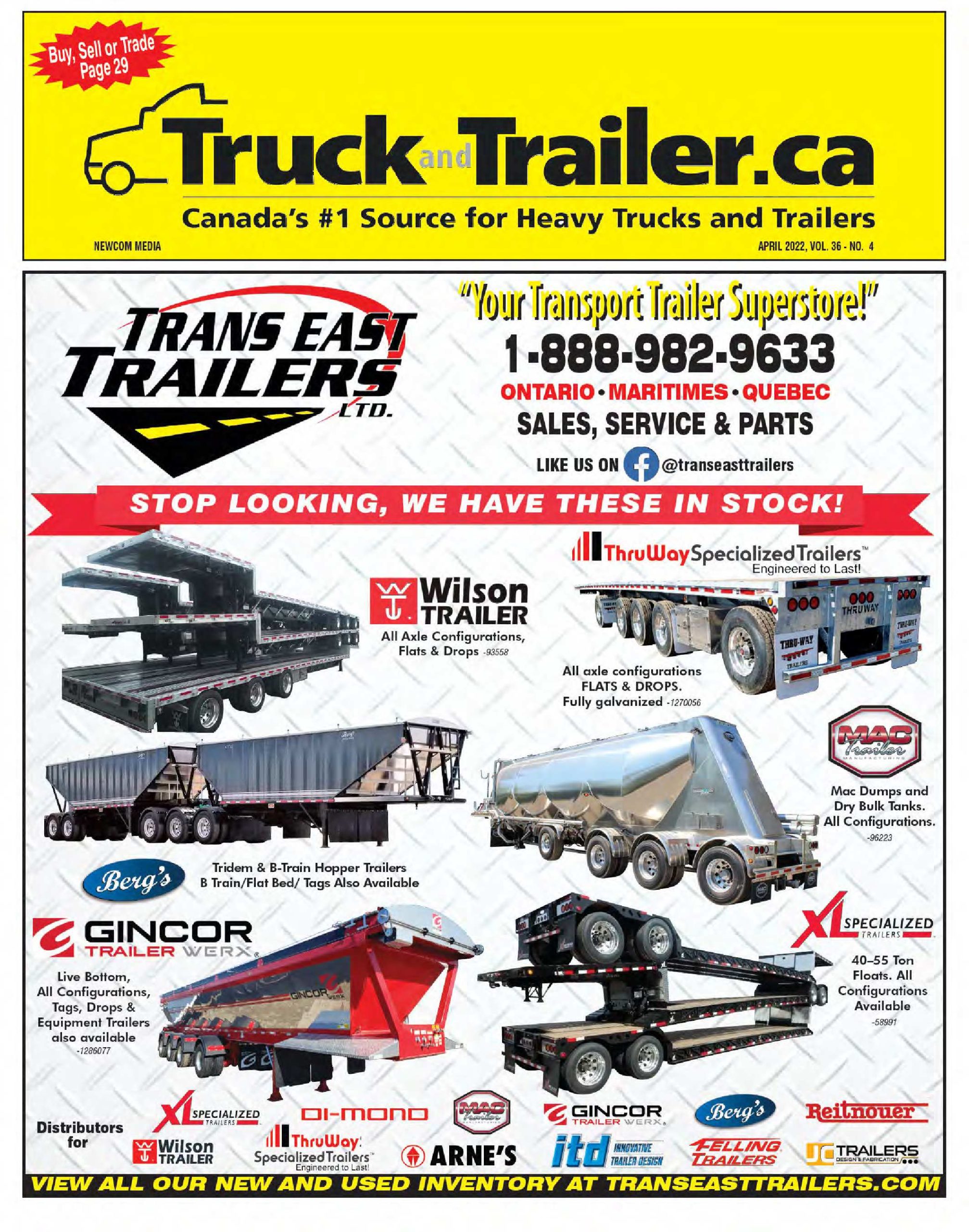 Truck and Trailer – 1 avril 2022