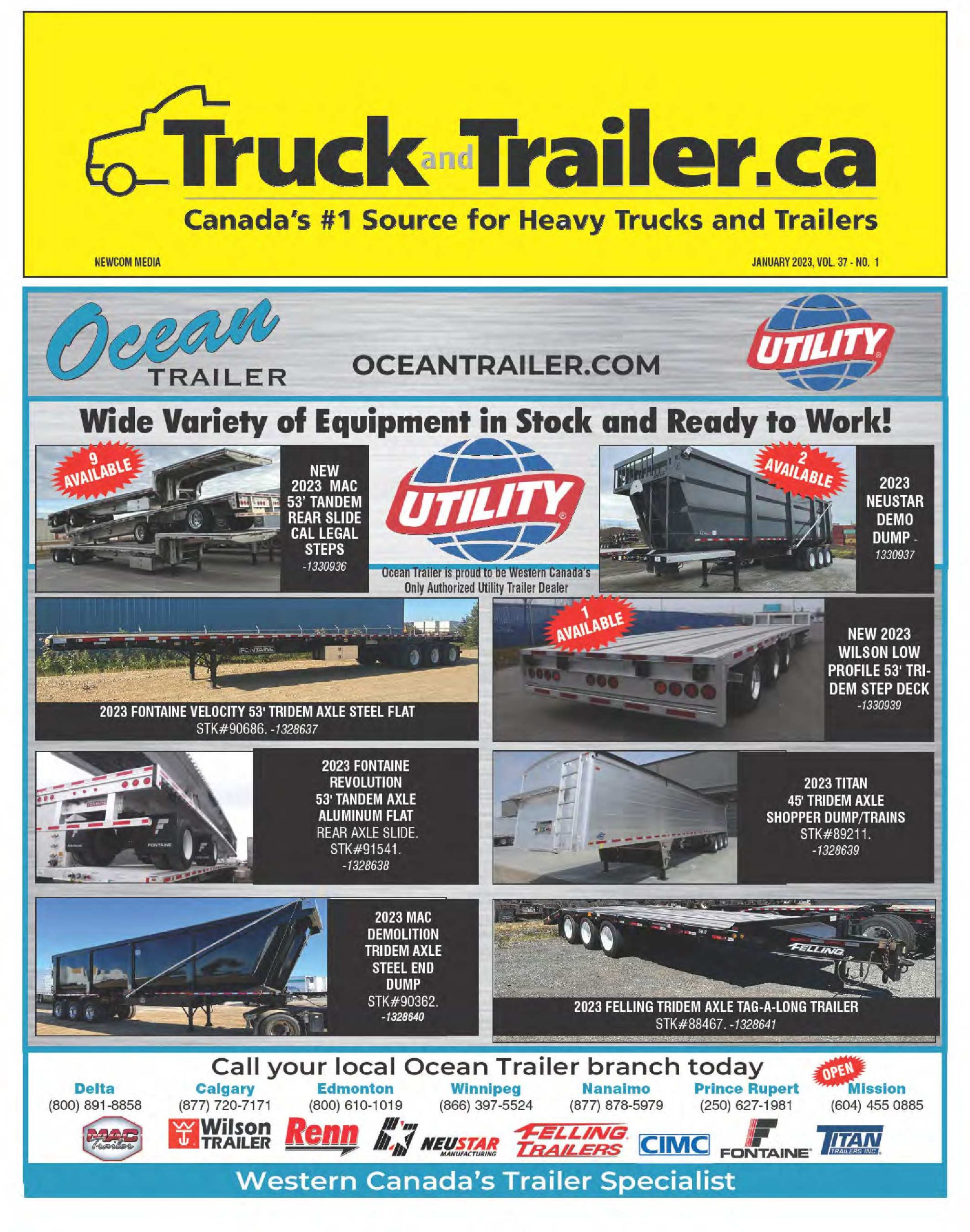 Truck and Trailer – 1 janvier 2023