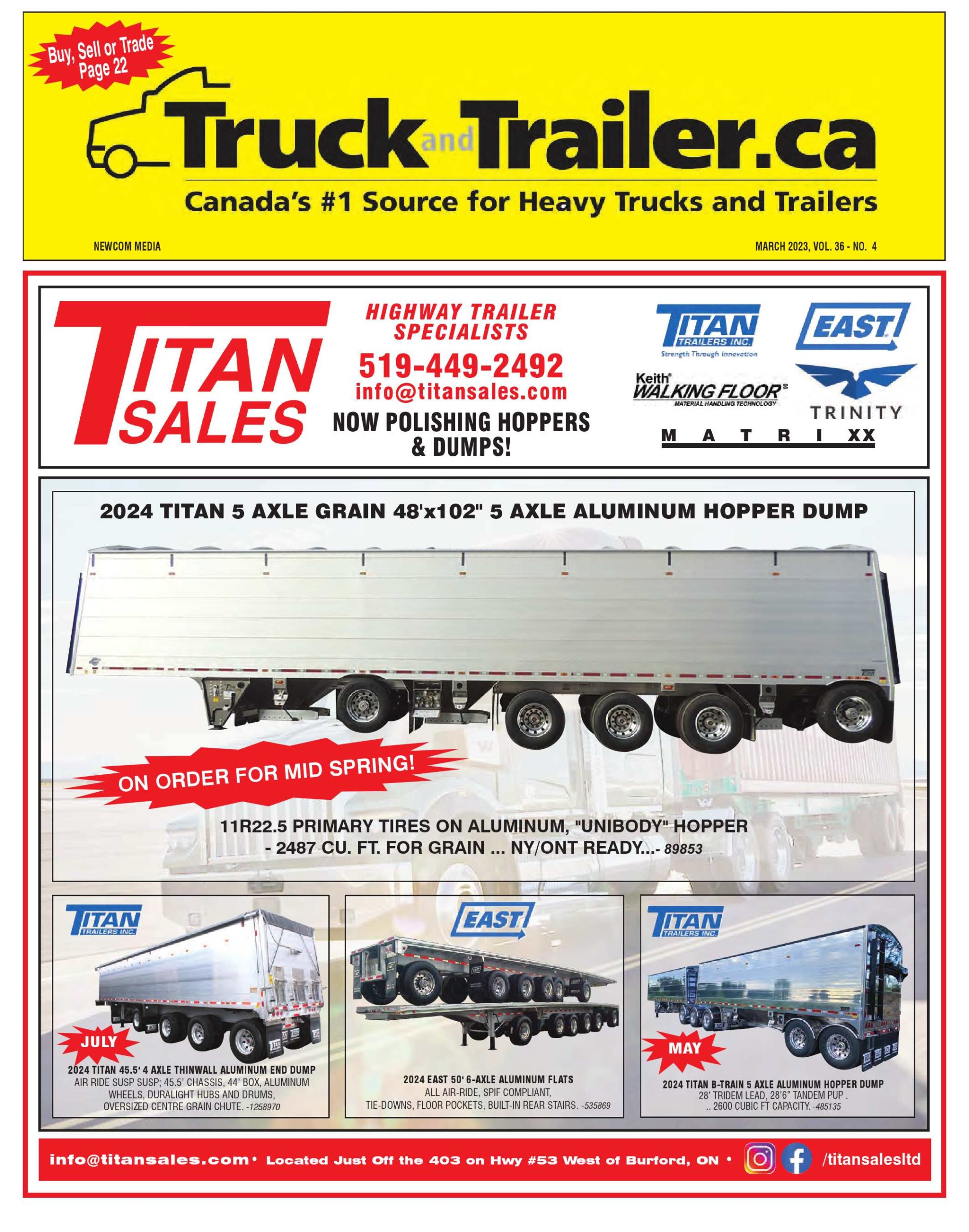 Truck and Trailer – 1 mars 2023