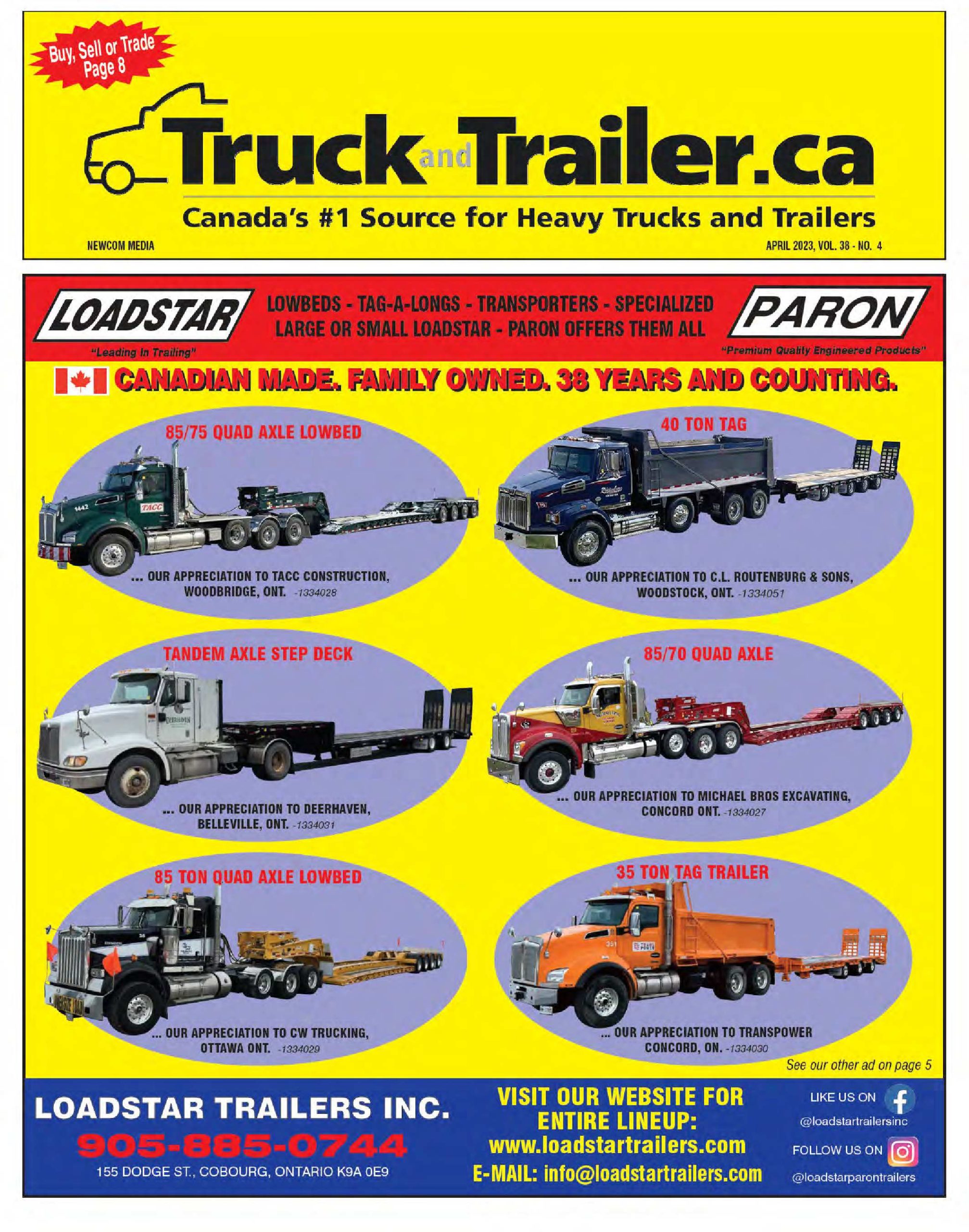 Truck and Trailer – 1 avril 2023