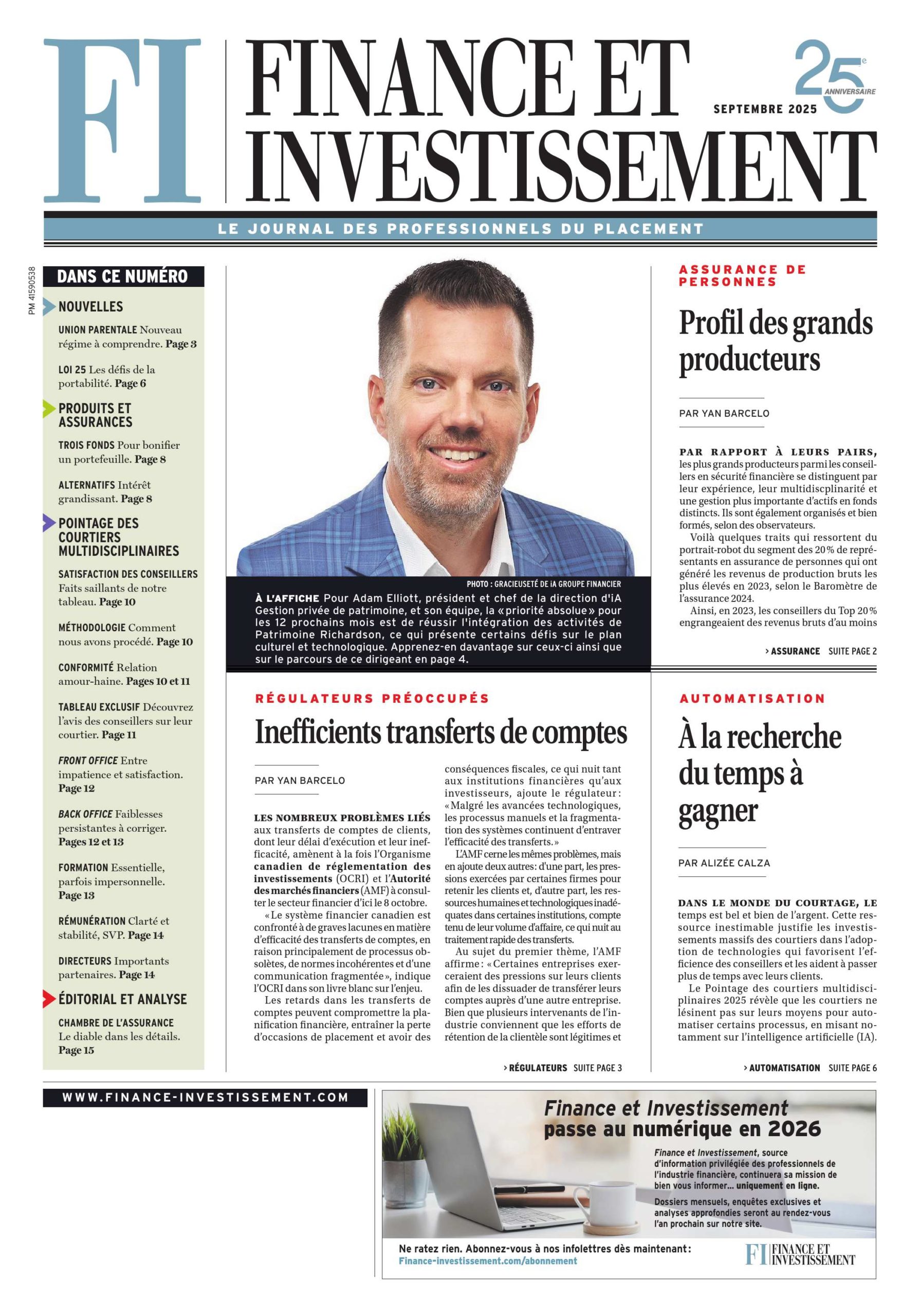 Finance et Investissement – 1 septembre 2025