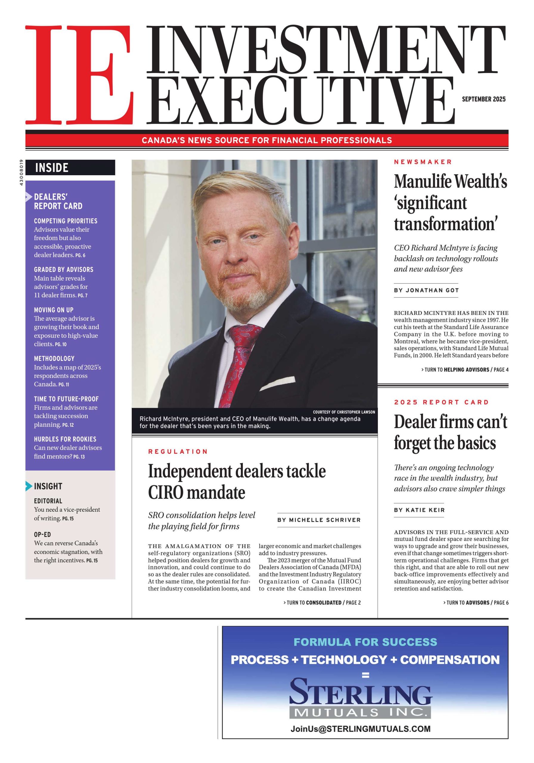 Investment Executive – 1 septembre 2025