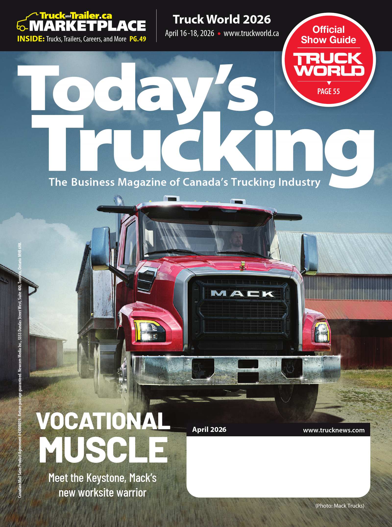 Today&rsquo;s Trucking – 1 avril 2026